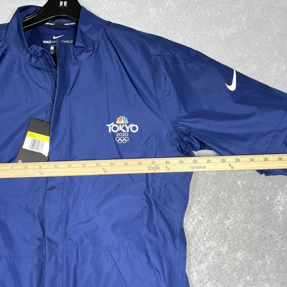 Nike Convertible Golf Jacket Men’s Small Blue Tokyo 2020 Hypershield Long Sleeve - Picture 5 of 15